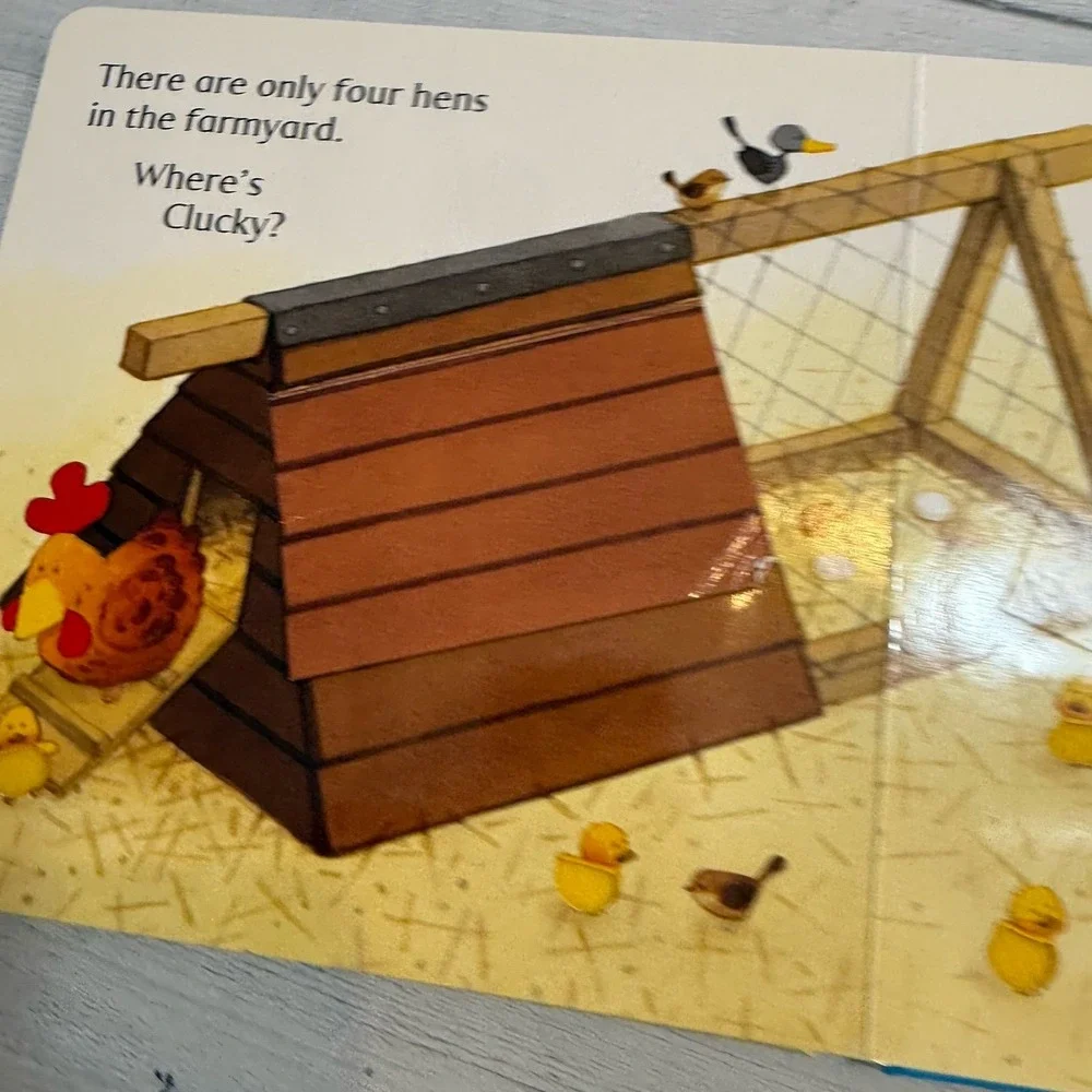 Usborne Paper Pie Animal hide and seek lift‎ the flap book